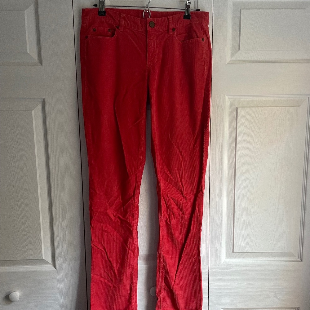 J. Crew Vintage City Fit Matchstick Skinny Leg Corduroy, 28 T, 100% Cotton
